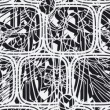 Mirar un cuadro de Siquier implica sumergirse en un mundo de líneas monocromáticas, de tramas repetidas, de ornamentos ocultos en una superficie plagada de formas.