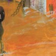 Exposición individual de Rosa Cecconello Imágenes que parten de una minuciosa recopilación de obras propias, fotos, artículos, letras de canciones y vistas urbanas relacionadas con el tango.