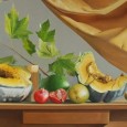 Pinturas al óleo de estilo hiperrealista en diversos formatos: tela, tabla y papel.