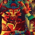 Tapices que bucean en las profundas raíces de la cosmovisión de antiguas tradiciones peruana.