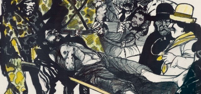 Imágenes en torno a la crítica social y las reflexiones políticas vinculadas a la historia argentina y latinoamericana.